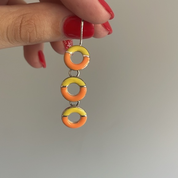 Orange and Yellow Silver Necklace/Earring Set - Picture 2 of 5